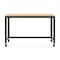 Space Solutions Desk, 23.88 in D X 30 in H, 47.45 in W X Steel, Black / Maple 24971 - alternate 7